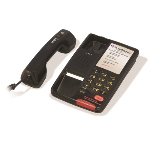 Inn-Phone® Single-Line Basic Telephone, Black